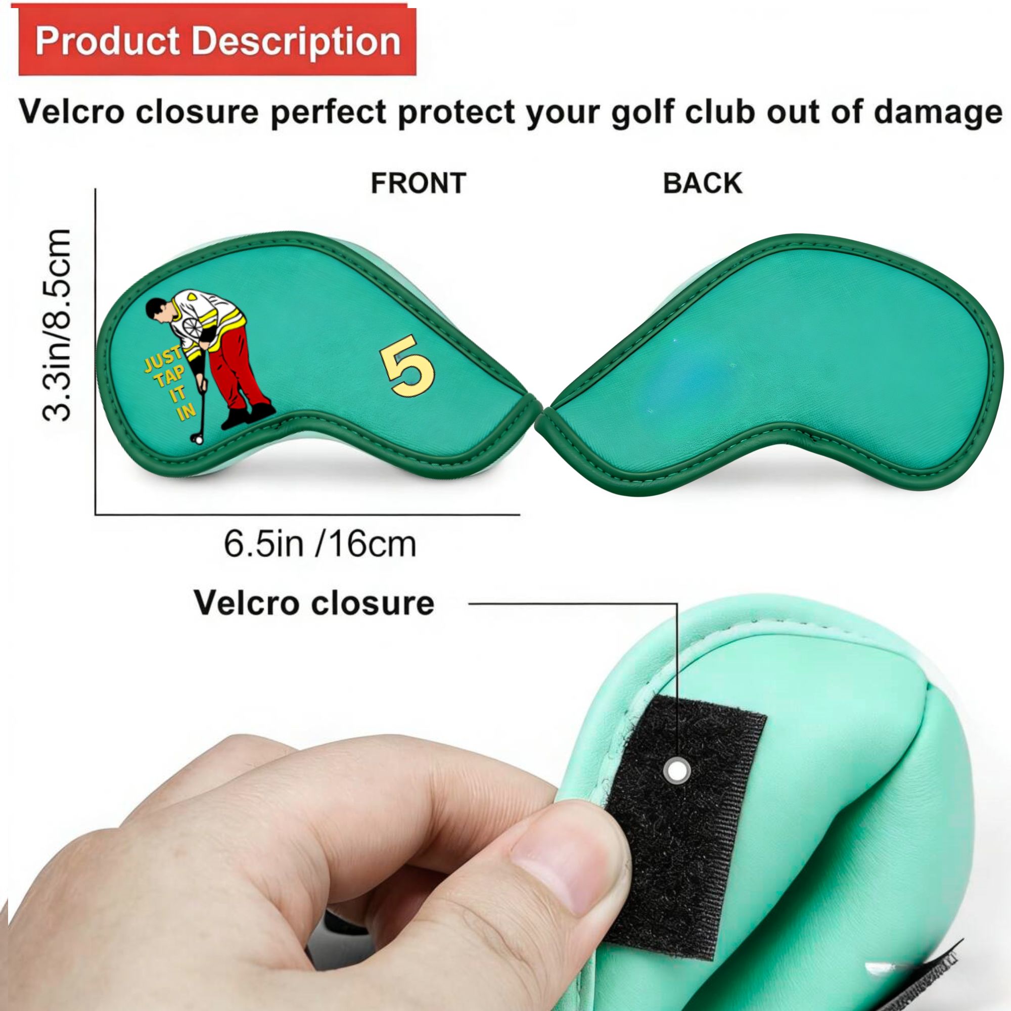 9 capas para ferros de golfe c - Badminton Club avaliação e preço